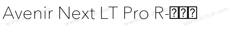 Avenir Next LT Pro R字体转换 Avenir Next LT Pro R字体转换